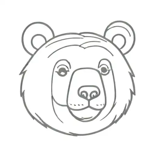Cartoon Bear Face