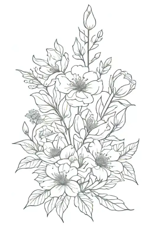 Birth Flower Bouquet