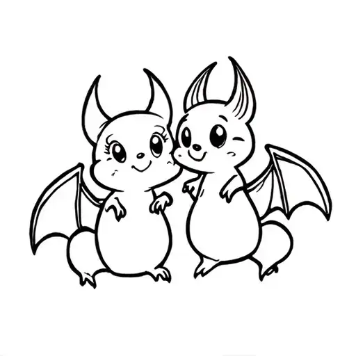Cute Disney Bat Best Friends
