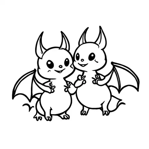 Cute Disney Bat Best Friends