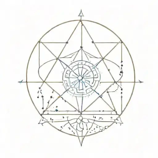 Nautical Geometric Shapes Mendala