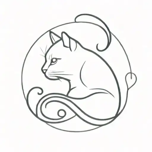 Cat And Infinity Sign