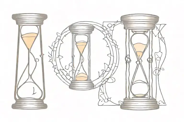 Hourglass Time With Numbers