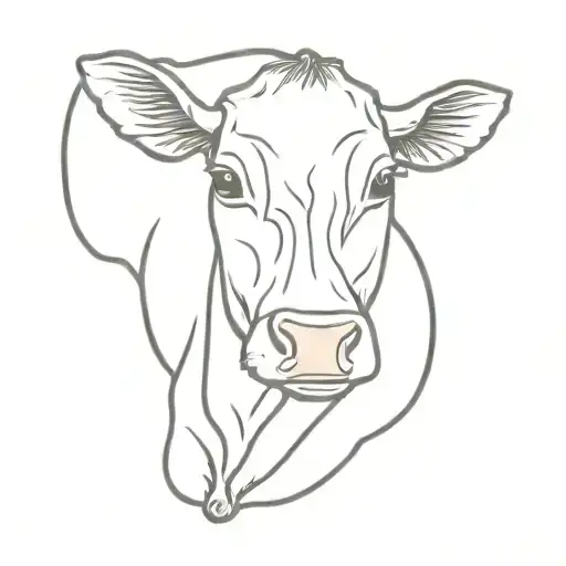 Sitting Cow Feminine