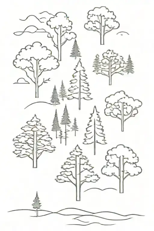 Pnw Style Trees In One Line