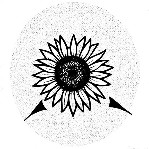 Sunflower With Arrow