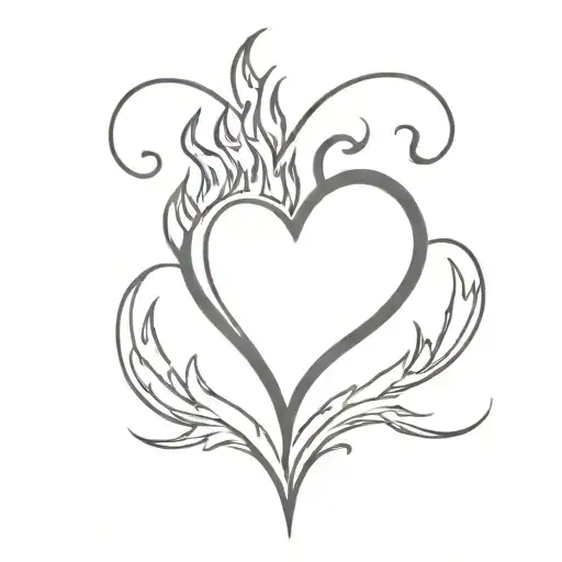 Heart With Fire