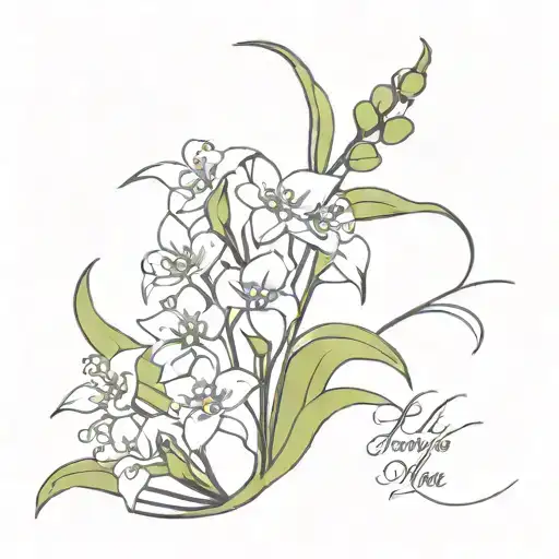 Forget Me Not Lavender Lily Of The Valley Bunch