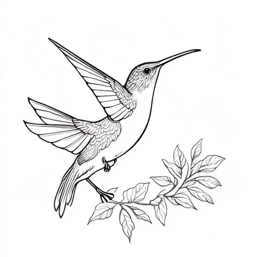 Hummingbird With Nana On It