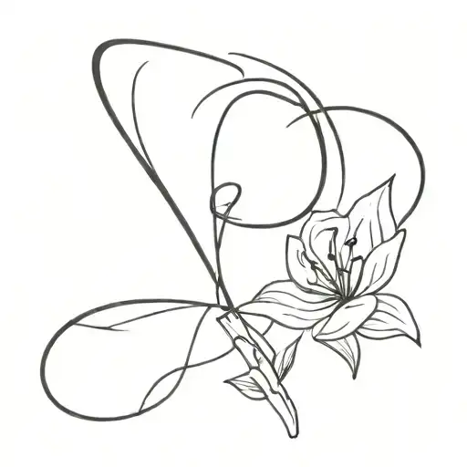 Small Tattoo With A Fine Line That Represents The Intensity Of A Relationship