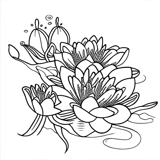 Water Lily And Lily Of The Valley Bouquet