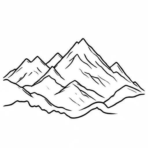 Colorado Mountains In Oahu State Outlined