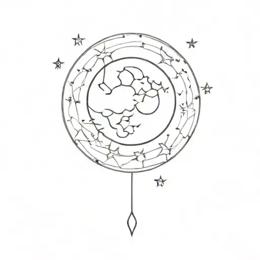 Full Moon Stars Love Written Inside