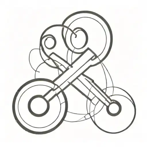 Power Button Symbol Intertwined Within