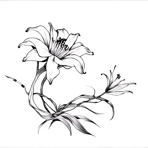 Japanese Demon And Red Spider Lily