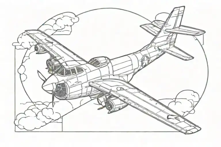 Military Aircraft Flying