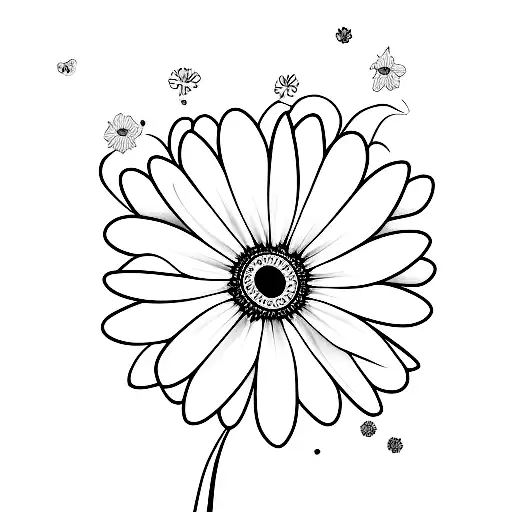 Daisy Flower 777 And Minimalist Stars