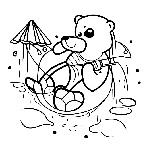 Fishing Teddy Bear
