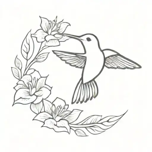 Hummingbird With Banner