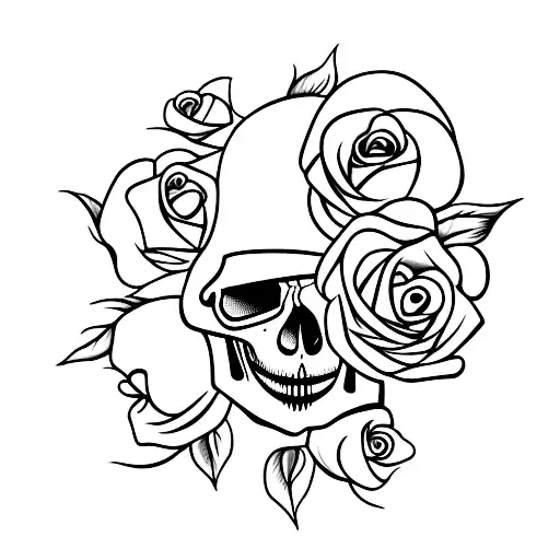 Skull And Roses