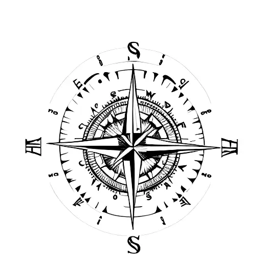 A Minimalist Tattoo Of A Compass With The Movie Title Stand By Me Incorporated
