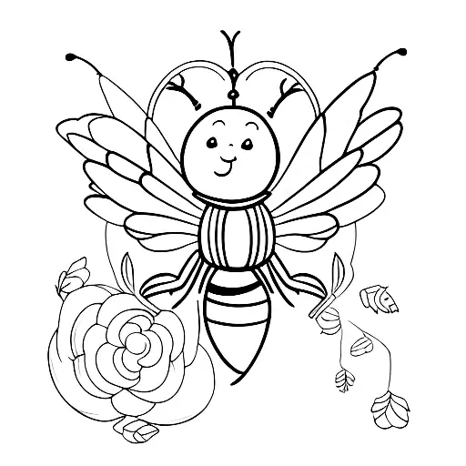 Bee With Angel Wings