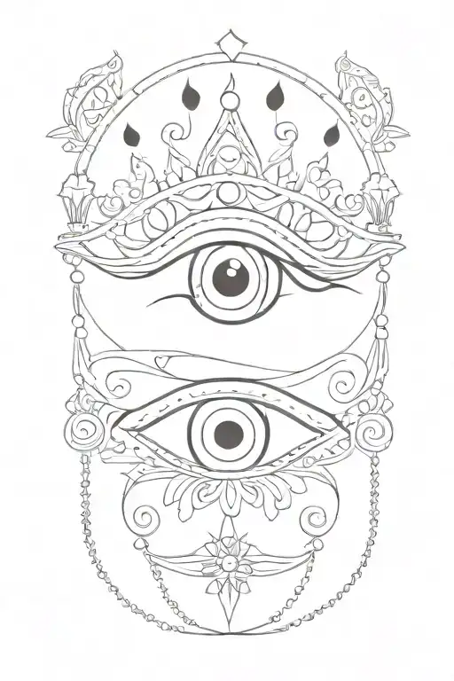 Hungarian Gypsy Pirate Queen Eye Symbol Integrated