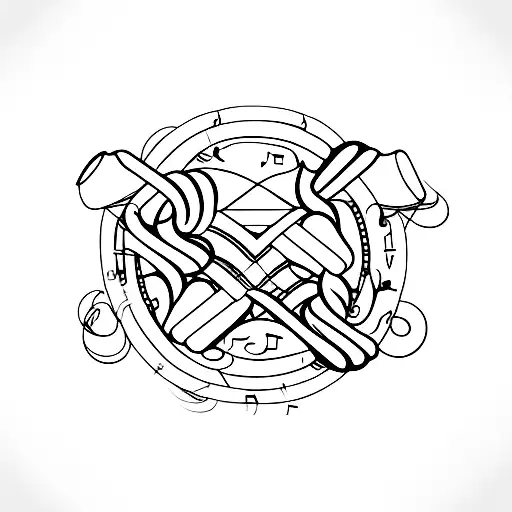 Combine Elements Of Videoblogging And Music Into A Tattoo Design