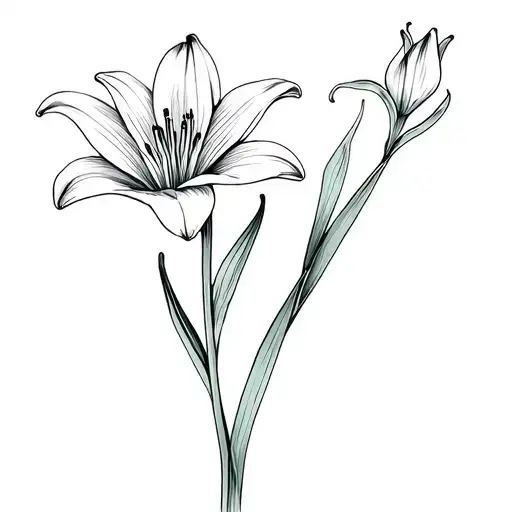 Birthflower Lily And Narcis