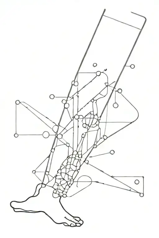 Science And Engineering Lower Leg Sleeve Tattoo Abstract