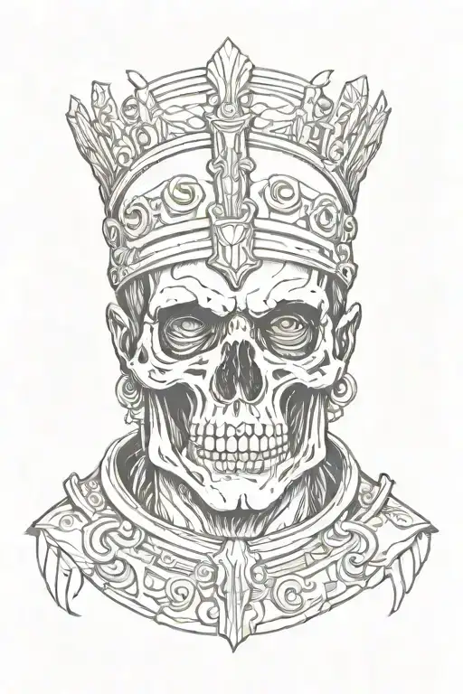 Skull Face Of Roman Emperor