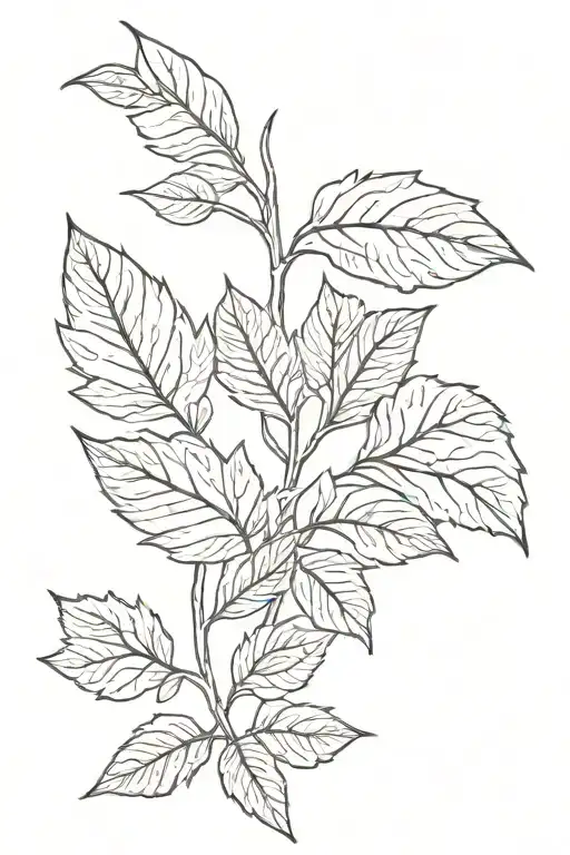 Julius Ceaser Leafes Tattoo Design