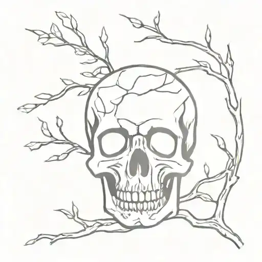 Branches And Skull