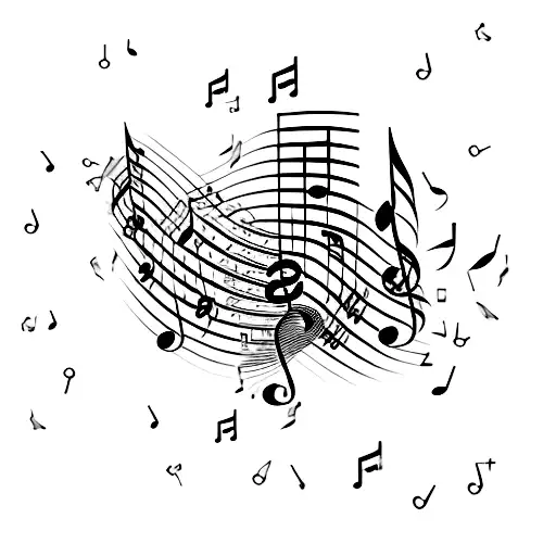 Weed With Music Notes