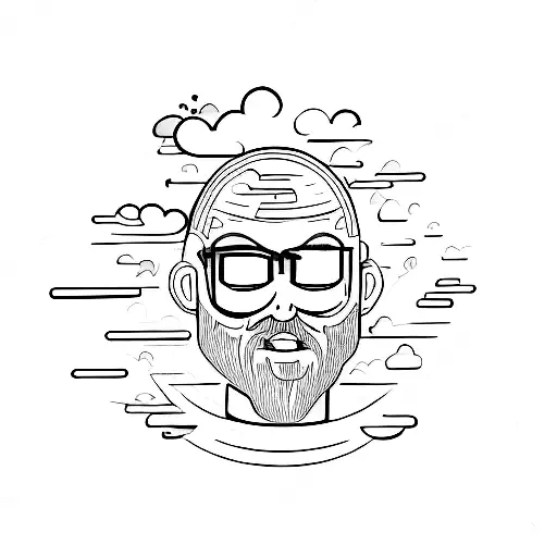 Man With The Head In The Clouds Full Body Adhd Ideia