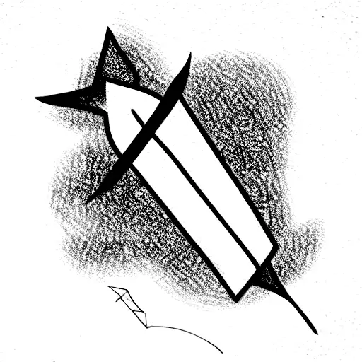 Arrow Pointed Up With Pheniox Wrapped Around It