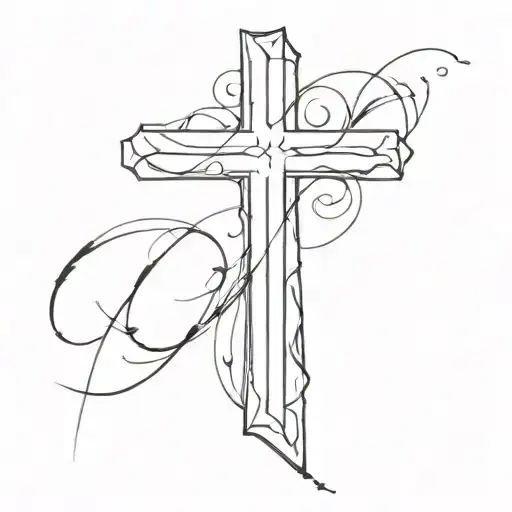 A Cross And A Signature For My Dad That Passed Away