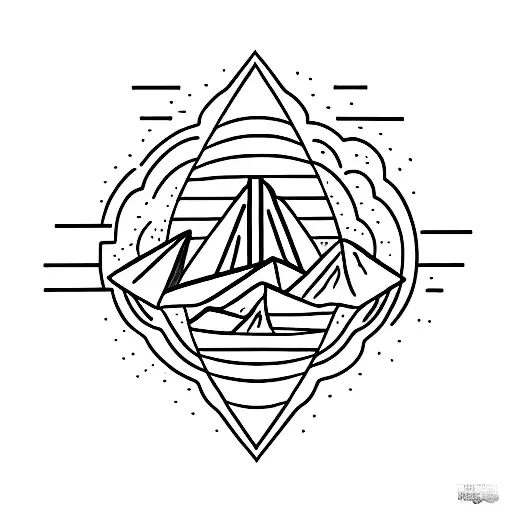 Mountain And Beach Triagle