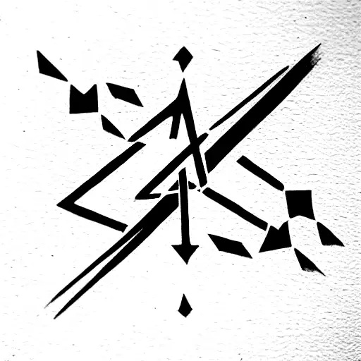 The Word April Beam Repeated 77 Tines Written In Runes Font Vertically Wreangrd