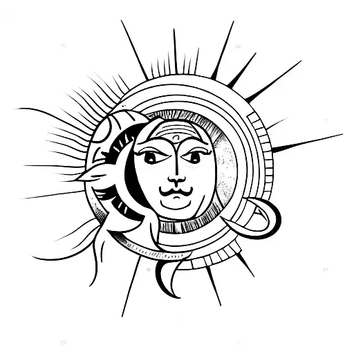 Sun And Moon Modified On Arm