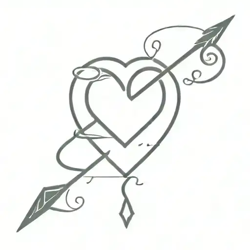 Heart With Arrow Piercing With Fuck Me Inside The Heart
