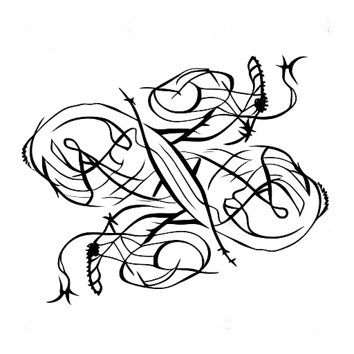 Vine With Barbed Wire