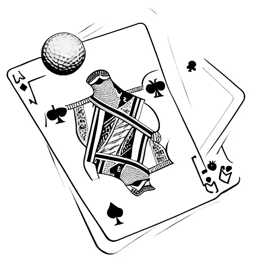 Golf And Deck Of Cards