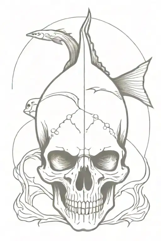 Fish Western Skull