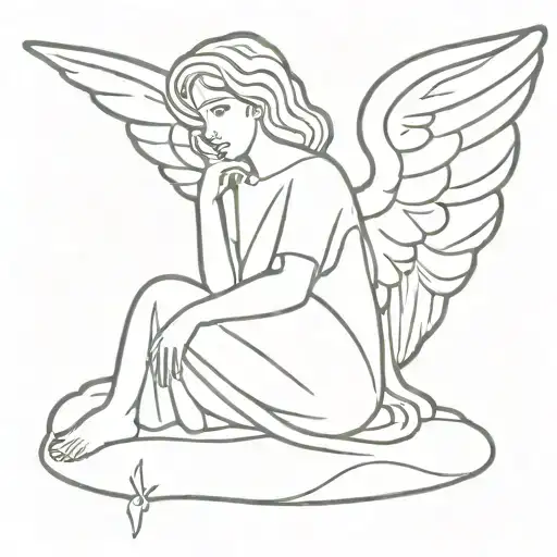 One Line Guardian Angel