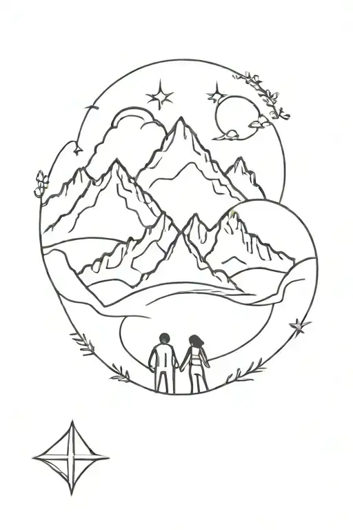 Family Daughter Wife Mountains Zodiac Sign