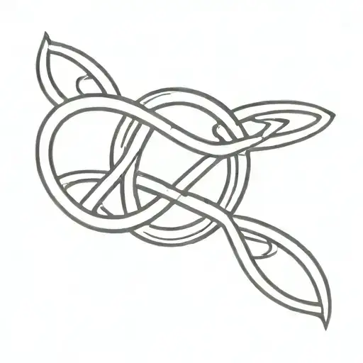 Small Celtic Irish Love Knot Intertwined
