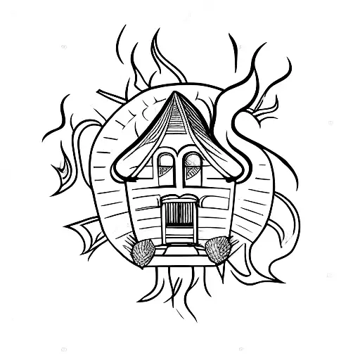 Fire With A House Inside