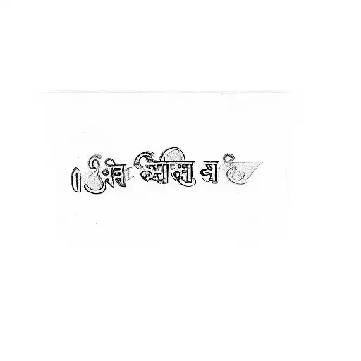 A Hindi Text On A Black Background