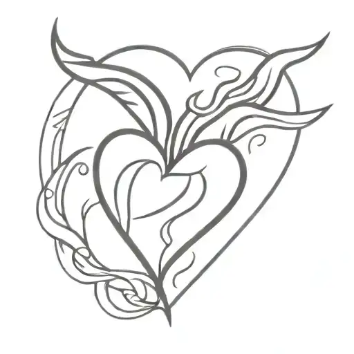 Heart With Fire On Top